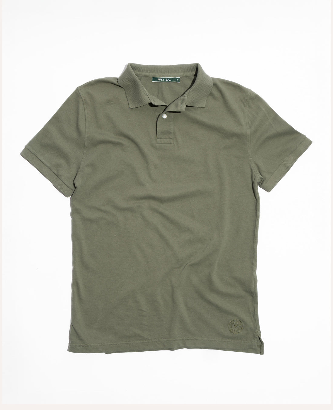 Island Pique Polo – Moss